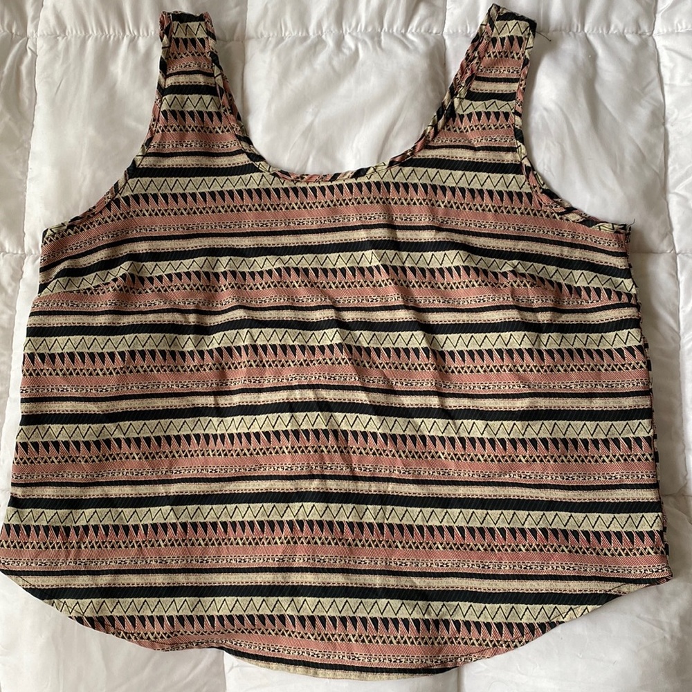 Aztec Pattern Cropped Tank